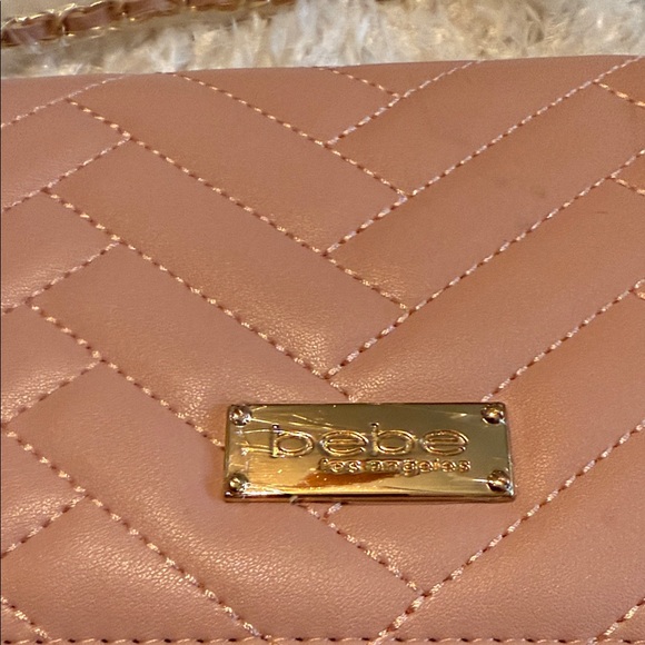 Bebe Pink Quilted Women's Bag NWT - Picture 2 of 5